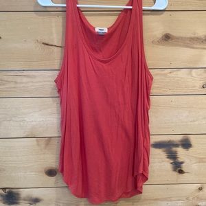 Long tank top, coral, Old Navy